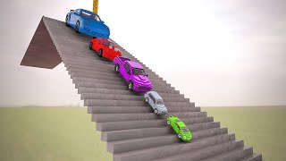 Big & Small Cars vs Stairs | Teardown