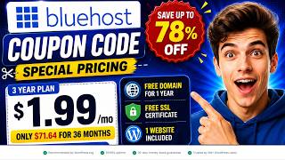 78% OFF Bluehost Coupon Code 2026 | Special Bluehost Promo Code Offer