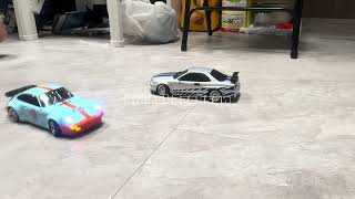 Unboxing & test run rc drift LDRC Porsche 911 Gulf livery