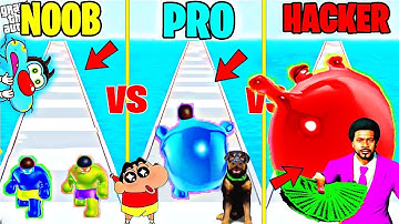 NOOB vs PRO vs HACKER In MONSTER DRAFT With SHINCHAN OGGY And CHOP #shinchan #gta5 #gtav #gta #oggy