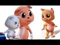 trois petits chatons | comptine populaire | vidéo éducative | Three Little Kittens