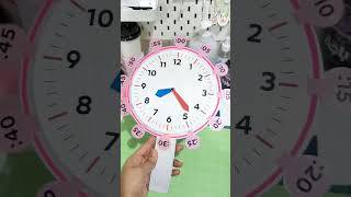 كيف نصنع ساعة تعليمية للأطفال how to read clock