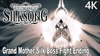 Hollow Knight Silksong Grand Mother Silk Boss Fight Ending and Final Boss Fight 4K