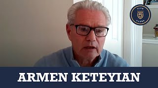 Armen Keteyian with Gary Williams