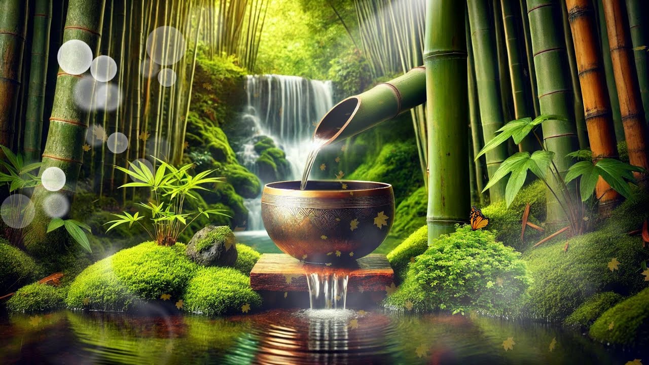 Tibetan Singing Bowls and Bamboo Water Sounds for Deep Sleeping, Study ...