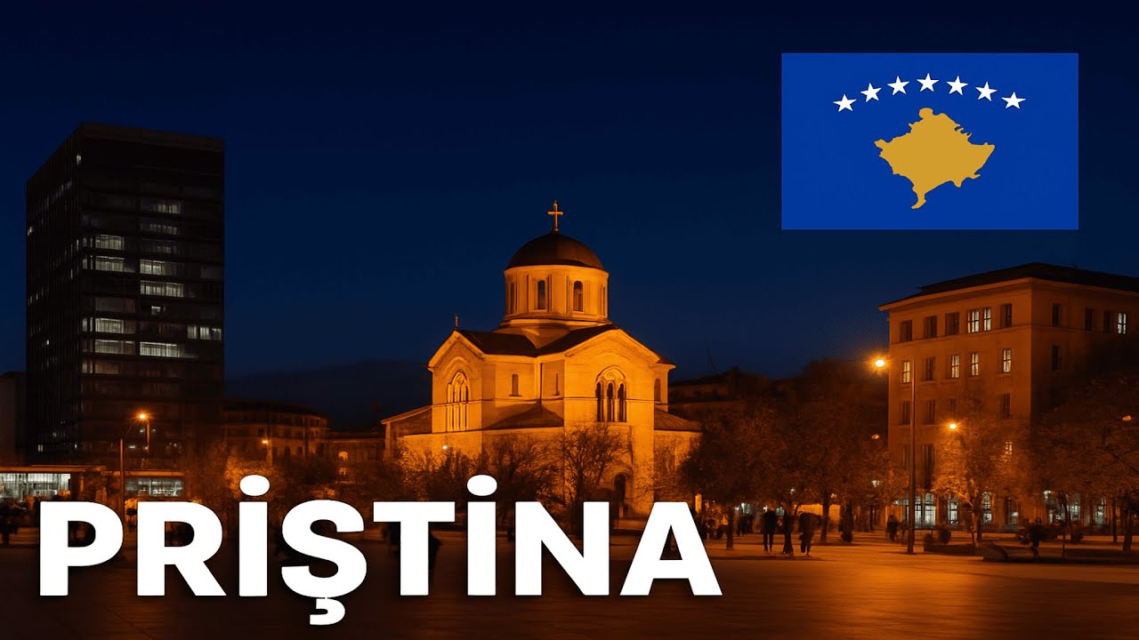 PRİŞTİNA MERKEZDE AKŞAM YÜRÜYÜŞÜ 🇽🇰 KOSOVA