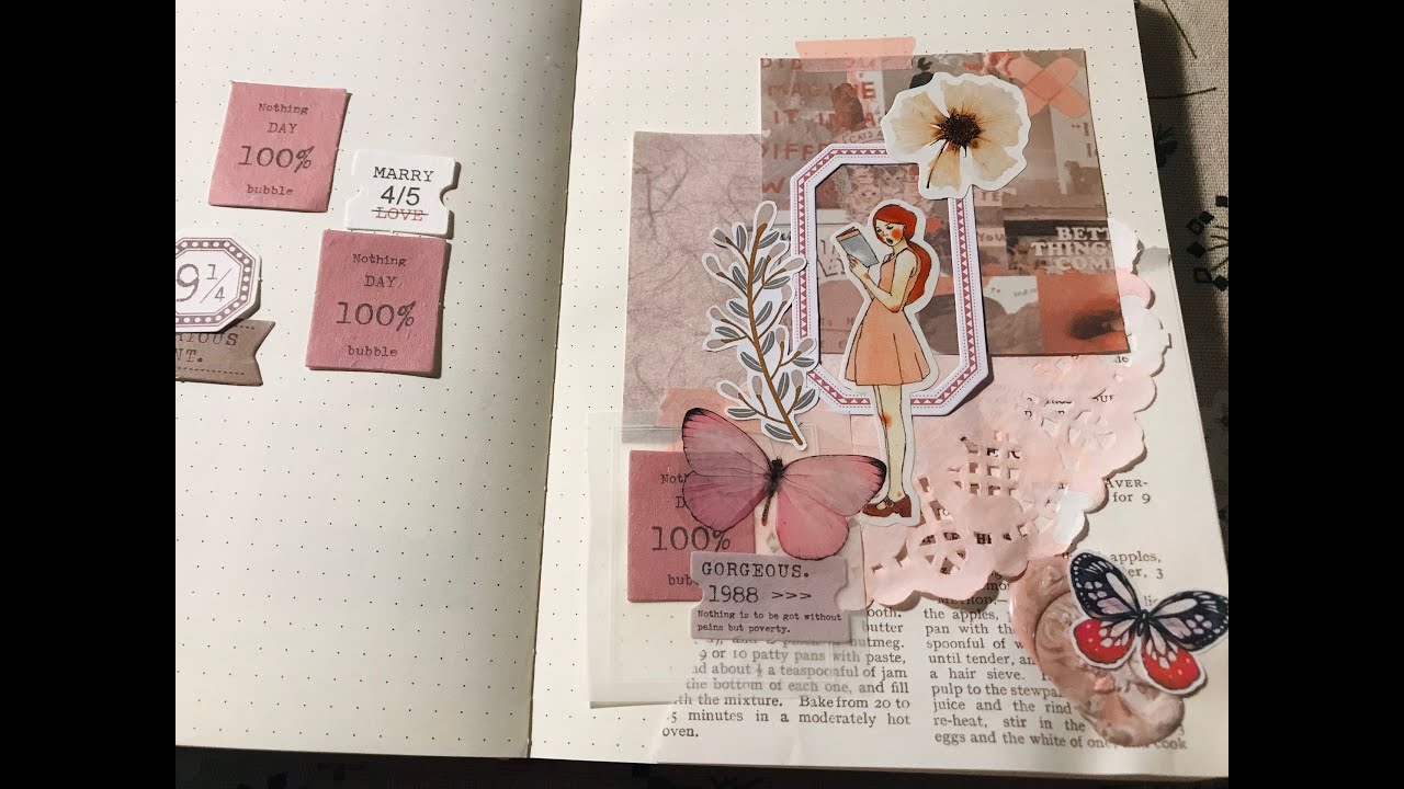 [ASMR Bullet Journal] Journaling Ideas 15 Pink Theme Trang Trí Sổ