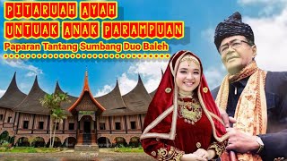 Pitaruah Ayah utuak anak padusi ( sumbang duo baleh )