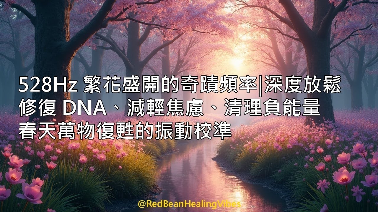 528Hz 繁花盛開的奇蹟頻率｜Miracle Tone for Blossoming Abundance & Positive Energy ✧ 春之呼吸
