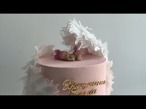 Крылья из вафельной бумаги | торт на крещение