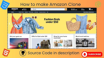 🛒 Amazon Clone Using HTML, CSS & JavaScript | E-commerce Website UI Design + Source Code (GitHub)