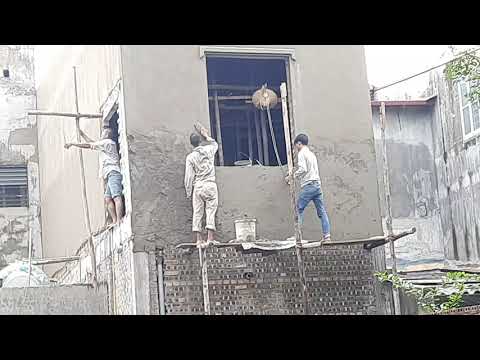 Video Trát 100 mét vuông tường ngoài hết bao nhiêu vật liệu... - youtube