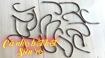 🟣 0913260614 zalo. Lưỡi câu cá lóc bắt có nhỏ, lưỡi câu nhái đùng nhái treo đều được, anh bảy thép