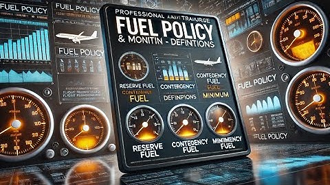 ATPL Flight Planning 033 - Ep.08: Fuel Policy & Monit. - Definitions | ATPL Training | ATPL Exams