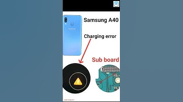 Samsung A40 Charging Error Problem Repair Sub Board Solution #gsmsanjoy