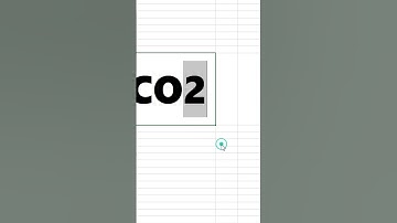 How to Type CO2 in Microsoft Excel