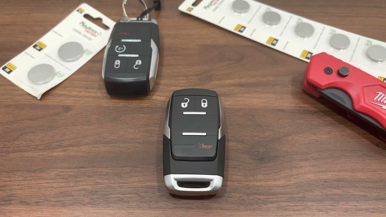 2022 Dodge Ram SmartKey Battery Replacement 2019-2022( Ram 1500, 2500, 3500, 4500, 5500)