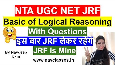 Basic of Logical Reasoning With Questions || Paper 1 || December 2019 || By Navdeep Kaur