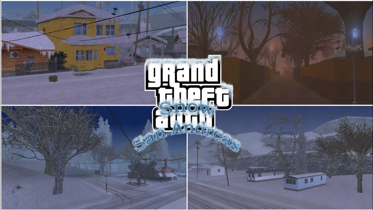 Winter Edition Pack New Snow Grand Theft Auto San Adreas Full Retexture ...