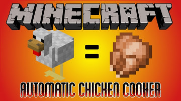 Minecraft 1.8 Simple Auto Chicken Cooker Tutorial for Redstone Beginners