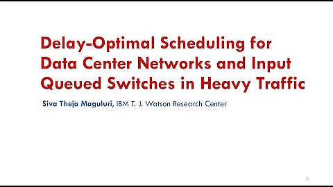 Delay-Optimal Scheduling for Data Center Networks ...