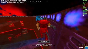 Big Game on Small Map Lrail with 19 players on the server Quake II CTF Flag Capture