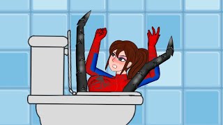 Spider-Girl vs SymbioToilet | 스파이더걸 틱톡