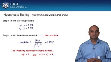 Hypothesis Test for a Population Proportion - Business Applications of Hypothesis Testing and