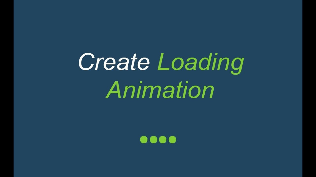 How to Create Loading Animation with Html and CSS3 - YouTube