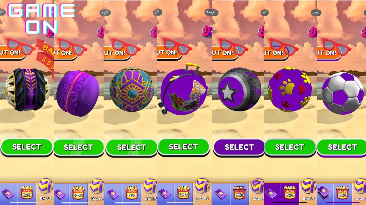 Going Balls all purple collor balls Android/ios gameplay walkthrough