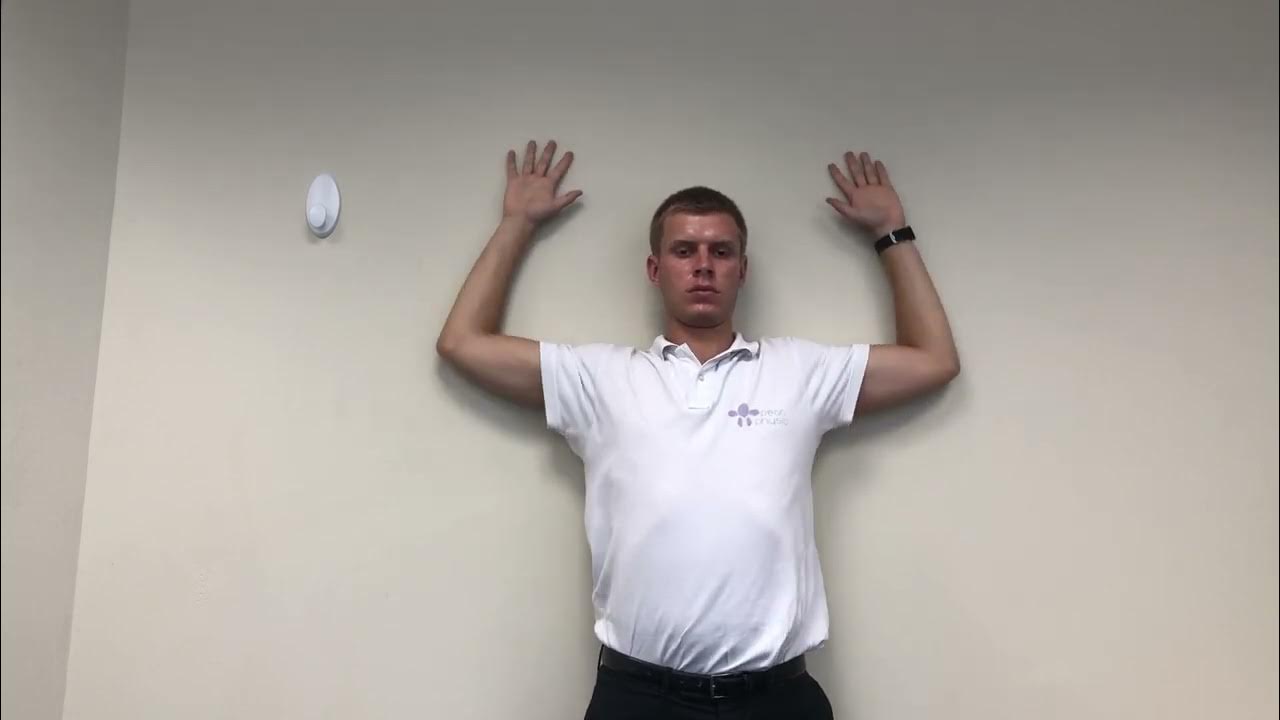 Scapula Wall slides back facing wall YouTube