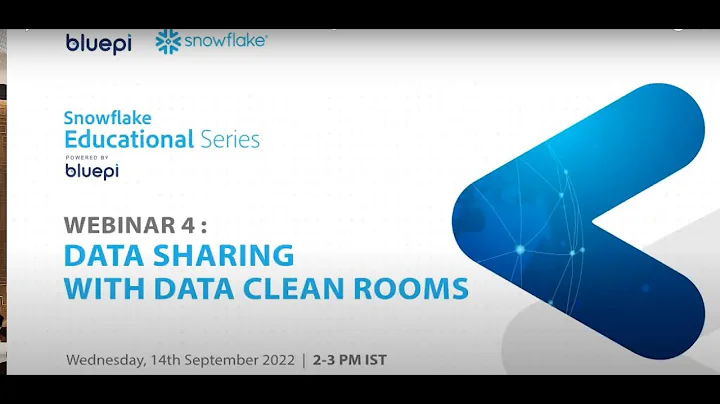 Snowflake Educational Series- Data Sharing with Data Clean Rooms
