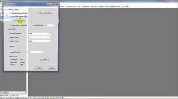 AddSea StaadPro Tutorial: Plot Member Section Labels and Joint Number in StaadPro