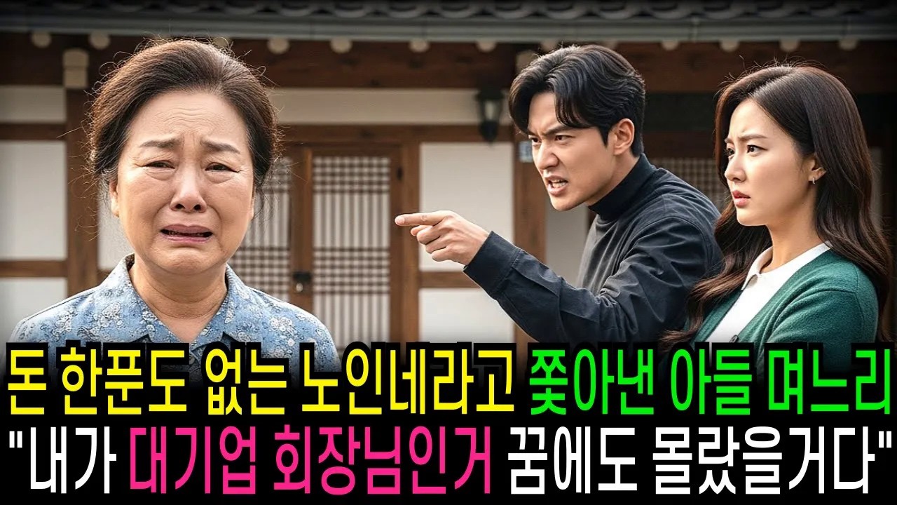 돈 한푼도 없다고 쫓아낸 아들 며느리 내가 대기업 회장님인지 꿈에도 몰랐을거다       [반전사연]  [오디오북]