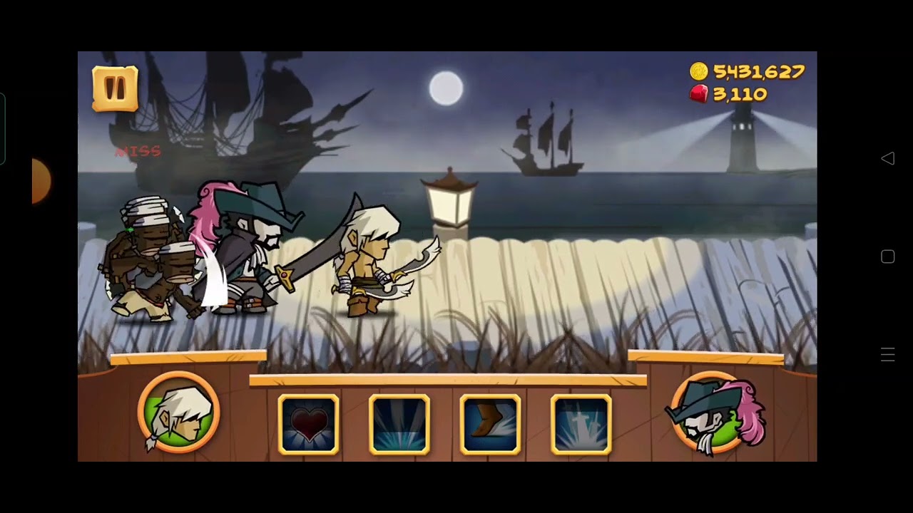 Myth of Pirates Hawky Boss Fight (Level 25 Pirate Captain) 2nd Time