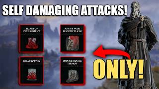 Beating ELDEN RING using SELF DAMAGING Attacks ONLY!!!