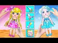 Học Làm Búp Bê Giấy - Rapunzel Trang Điểm Cho Búp Bê Barbie và Elsa - Câu Chuyện Của Barbie