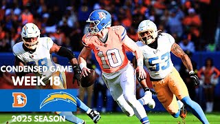Broncos vs Chargers 2025 Week 18 Condensed Game | NFL Highlights