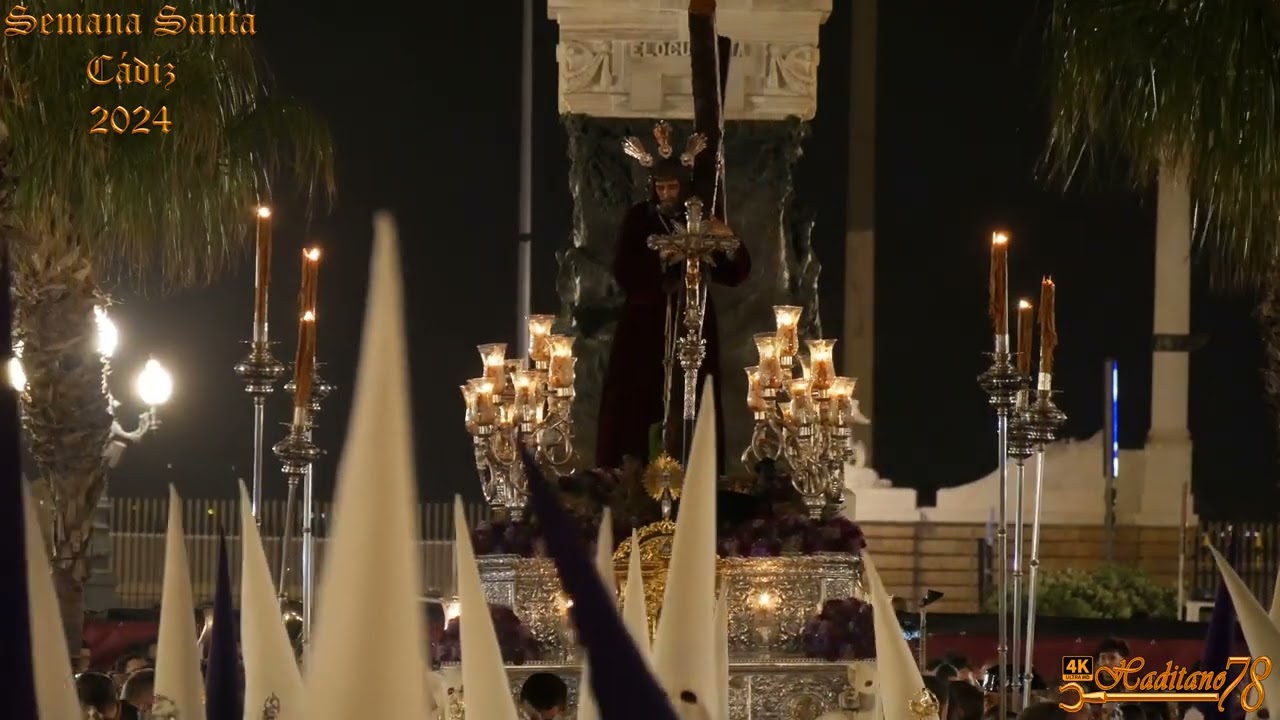Semana Santa Cádiz 2024 Jesús Nazareno de la Obediencia por Plaza San Juan de Dios