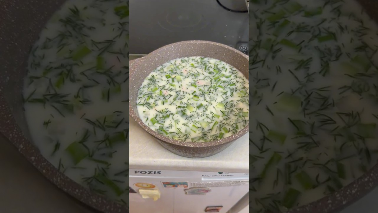 Готовлю окрошку в общежитии 