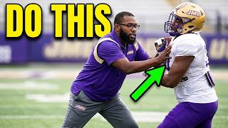 James Madison CB Coach Kyle Barnes - Block Destruction & Block Evade Techniques/Drills