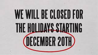 AMI - Holiday Announcement