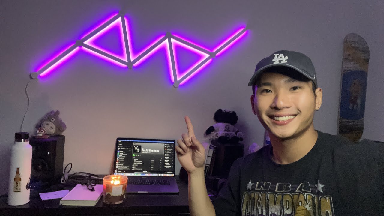Setting up Nanoleaf Lines (LED Lights) - YouTube