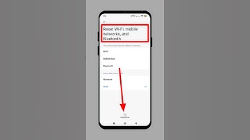 How to Reset WiFi, Mobile Data & Bluetooth on Redmi Phones #smartphone