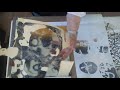 Gel plate printing using handmade masks. PART A