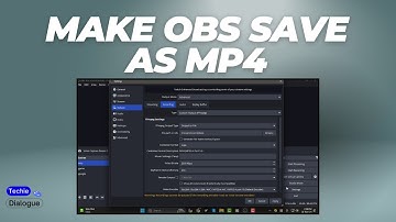 How to Make OBS Save as Mp4