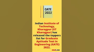 GATE 2022 toppers list released || #gate2022 #topperslist #shorts #mbatours