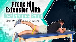 Prone Hip Extension with Resistance Band | Glute Strength Exercise