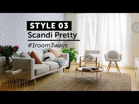 1 room 3 ways - Scandi Pretty