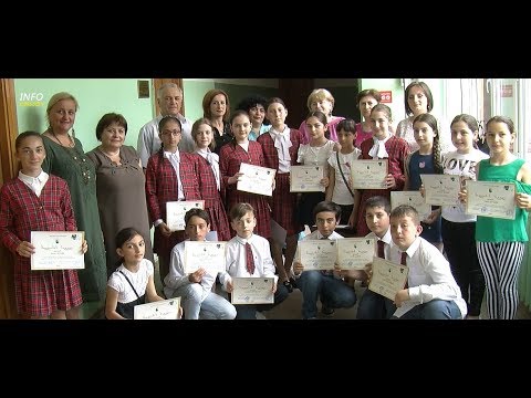 N6 სკოლის მოსწავლეთა დასი მადლობის სიგელებით დააჯილდოვეს